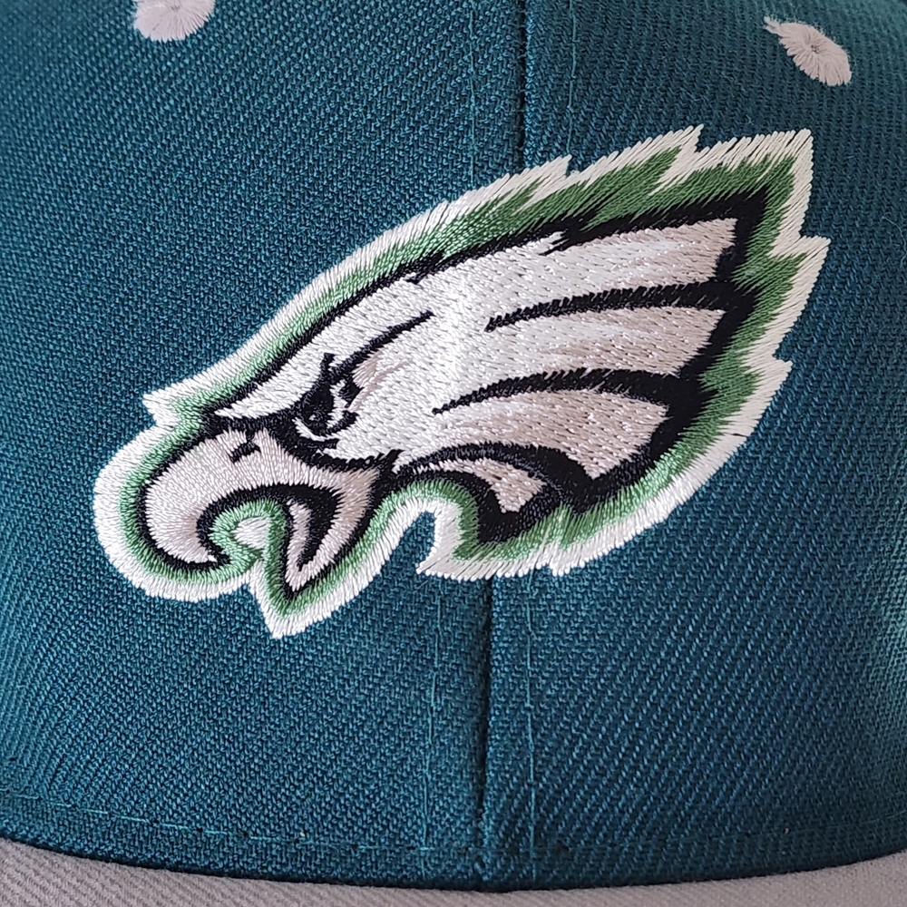 Y2K Leader Of Generation Apparel Philadelphia Eagles Green and Gray Snapback Cap - Picture 11 of 15